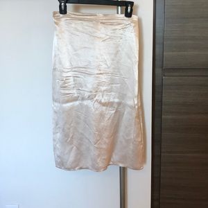 Babaton silk midi skirt